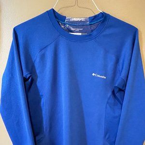 Columbia- Mens Medium Omni-Heat Heavyweight Stretch Base Layer Blue